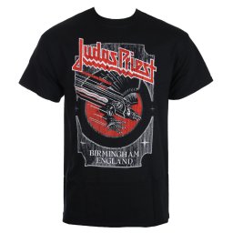 tričko pánské Judas Priest - Silver And Red Vengeance - Black - ROCK OFF - JPTEE14MB