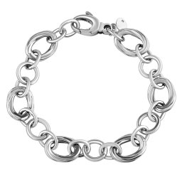 SILVEGO Dámský masivní stříbrný náramek MALANI - 20 cm