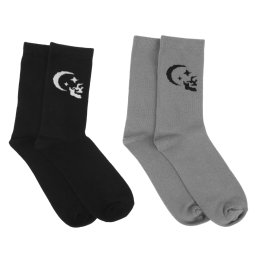 ponožky (set 2 párů) KILLSTAR x KIHILIST - Black/Grey - KSRA014457