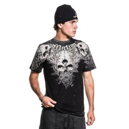 tričko pánské AFFLICTION - BORN OF ENTROPY - A29592-BKNU
