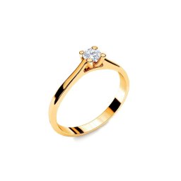 Zlatý diamantový prsten 0.100 ct Royal Heart LRBR045Y