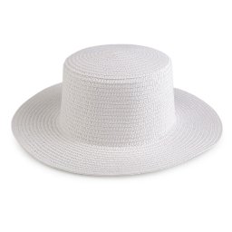 Dámský letní klobouk / slamák k dozdobení, barva 1 bílá přírodní