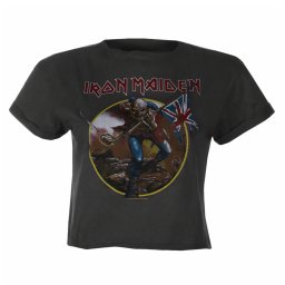 tričko dámské (crop top) IRON MAIDEN - TROOPER - CC - AMPLIFIED - ZAV430TRO_CC