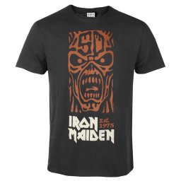 tričko pánské IRON MAIDEN - 50TH - ORANGE TOTEM POLE - CC - AMPLIFIED - ZAV210P600