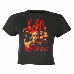 tričko dámské (crop top) KORN - UNTOUCHABLES - CC - AMPLIFIED - ZAV430N906