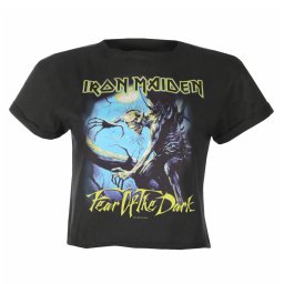 tričko dámské (crop top) IRON MAIDEN - FEAR OF THE DARK - CC - AMPLIFIED - ZAV430FOD