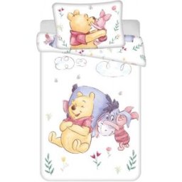 Jerry Fabrics Povlečení do postýlky WTP Pooh hugs baby 100 × 135, 40 × 60 cm