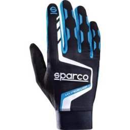 Sparco Hypergrip+ Sim Racing gamingové rukavice, barva černo-modrá, velikost 8