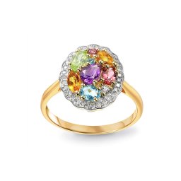 Unikátní zlatý prsten s drahokamy 1,23 ct IZBR1245