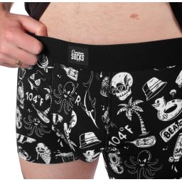 boxerky pánské AMERICAN SOCKS - Hella Hot - ASU032