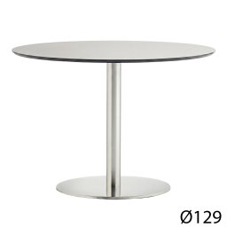 Pedrali designové jídelní stoly Inox 4430 (Ø 129 cm)