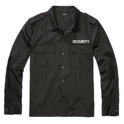 Košile US SECURITY dlouhý rukáv ČERNÁ vel. L