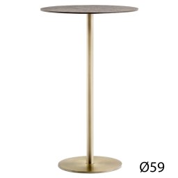 Pedrali designové kavárenské stoly Inox 4404 (Ø 59cm)