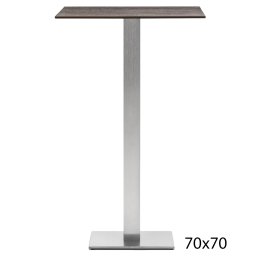Pedrali designové kavárenské stoly Inox 4444 (70x70 cm)