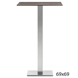 Pedrali designové kavárenské stoly Inox 4444 (69x69 cm)