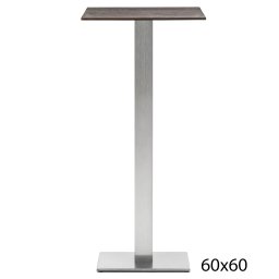 Pedrali designové kavárenské stoly Inox 4444 (60x60 cm)