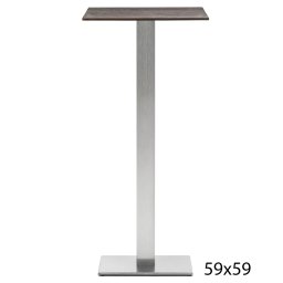 Pedrali designové kavárenské stoly Inox 4444 (59x59 cm)