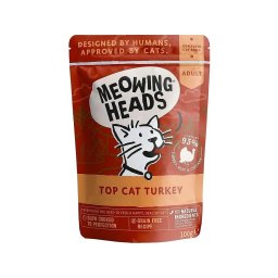 Meowing Heads Top Cat Turkey 100g