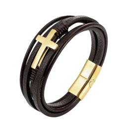 Gaira® Náramek Cross 35015, Barva zlatá