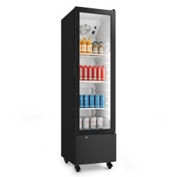 Klarstein GrandCooler Gastro nápojová chladnička | 163,5 x 43 cm | LED vnitřní osvětlení | Černá