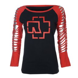 tričko dámské s dlouhým rukávem RAMMSTEIN - Rotes Licht BP - Red & Black - TSROTESLICHT