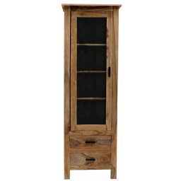indickynabytek.cz - Vitrína Rami 60x180x45 z indického masivu palisandr / sheesham