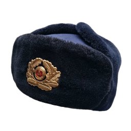 Beranice NVA MARINE důstojnická se zlatým odznakem MODRÁ vel. 58