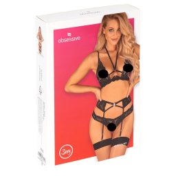 Obsessive Alessya - krajkov spodn souprava (ern) - M/L