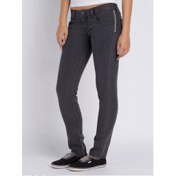kalhoty dámské (jeans) VANS - Skinny Ankle Denim - Charcoal - VNZSAE9