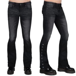 kalhoty unisex (jeans) WORNSTAR - Hellraiser Side - Vintage Black - WSP-HRKSBV