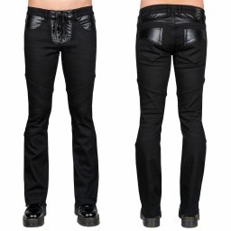 kalhoty unisex (jeans) WORNSTAR - Troubadour - Black - WSGP-TRUK
