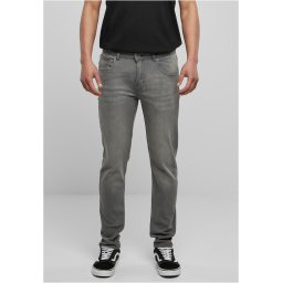 kalhoty pánské (jeans) URBAN CLASSICS - Stretch Denim - TB1437 - midgrey