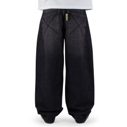 kalhoty unisex (jeans) HOME BOY - Baggy - X-Tra Monster - Vintage Denim - Vintage Black - 01PA1087