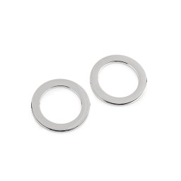 Nerezový kroužek na plavky, šaty a doplňky Ø45 mm; 52 mm plochý, barva 1 (Ø45 mm) barva nikl