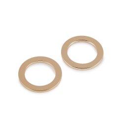 Nerezový kroužek na plavky, šaty a doplňky Ø30 mm; 36 mm plochý, barva 4 (Ø36 mm) růžové zlato