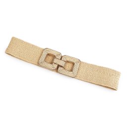 Dámský pásek pružný šíře 5,5 cm, barva 1 přírodní sv.