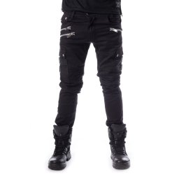 kalhoty pánské Chemical Black - ANDERS - BLACK STRAIGHT FIT - P-ANDERSM-B