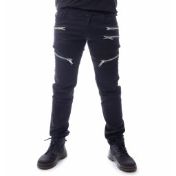 kalhoty pánské HEARTLESS - ALIHAN - BLACK SLIM FIT - P-ALIHANM-B