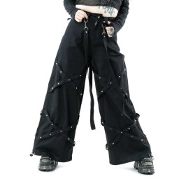kalhoty dámské HEARTLESS - ELSU - Baggy - BLACK - P-ELSU-B