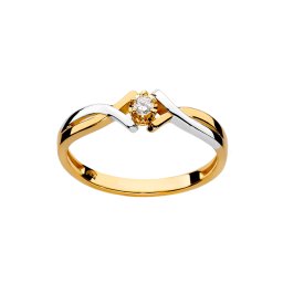Prestižní diamantový prsten, 14K BSBR031