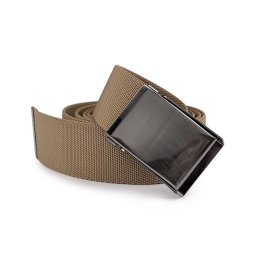 Pásek pružný šíře 3,8 cm unisex, barva 2 béžová písková