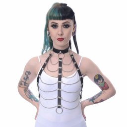 harness (postroj) POIZEN INDUSTRIES - VIDA - BLACK/SILVER - A-VIDA-BS-1