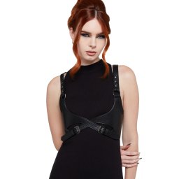 harness (postroj) KILLSTAR - Roseate - Black/Silver - KSRA014835