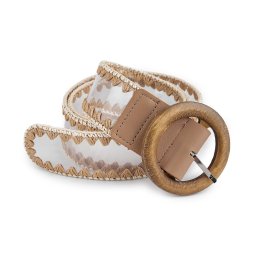 Dámský pásek šíře 4,5 cm, barva 1 béžová velbloudí