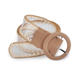 Dámský pásek šíře 4,5 cm, barva 2 béžová velbloudí