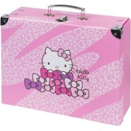 BAAGL Skládací školní kufřík Hello Kitty Sweet Leopard s kováním