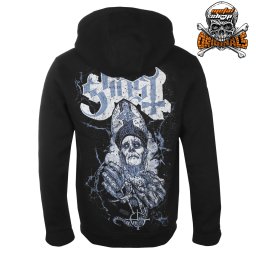 mikina pánská Ghost - Siete Papa Nihil - Solid Black - METALSHOP ORIGINALS - 23272