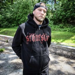 mikina pánská Stone Sour - Siete Vintage Skull - Solid Black - METALSHOP ORIGINALS - 23331