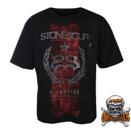 tričko pánské Stone Sour - Box pak Tracklist - Solid Black - METALSHOP ORIGINALS - 23328