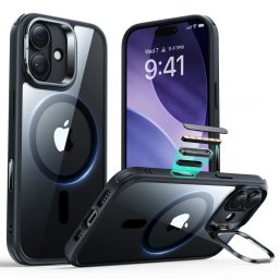 ESR Classic Hybrid KickStand MagSafe iPhone 17 - Černá/čirá